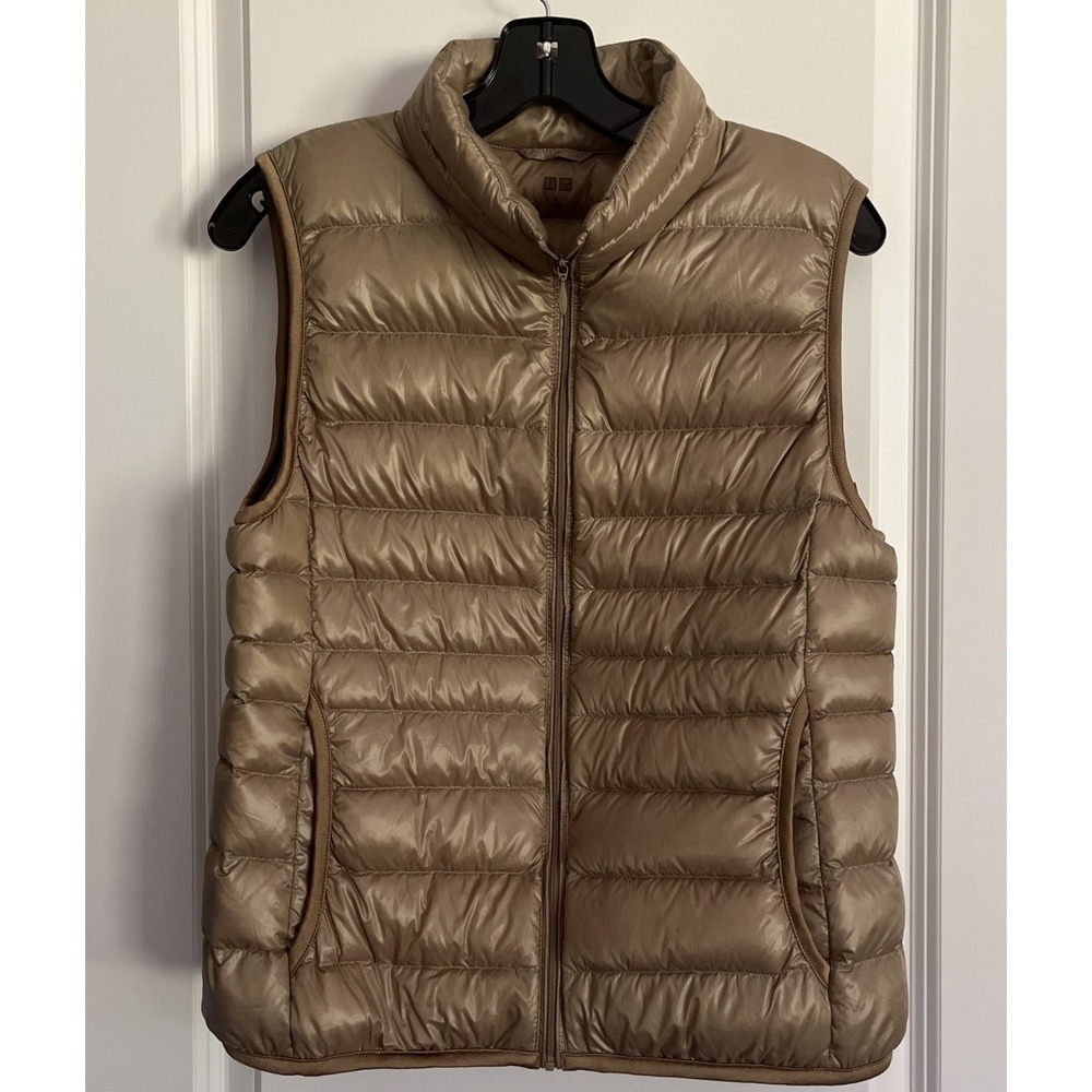 Uniqlo Down Puffer Gilet Bodywarmer Padded Quilted Vest Packable Light Womens L